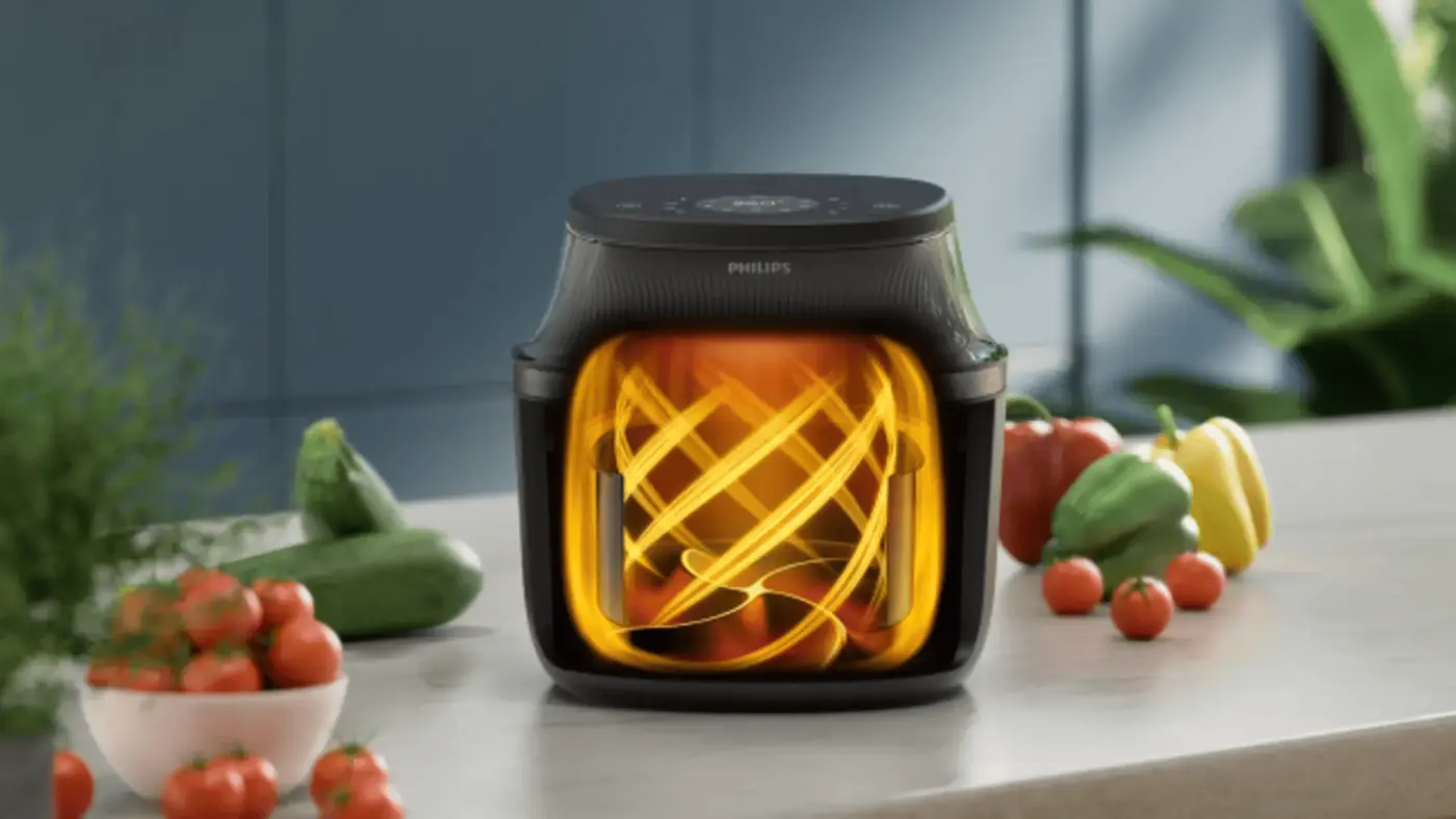 Crisp, tender and evenly cooked with RapidAir Technology Crisp, tender and evenly cooked with RapidAir Technology