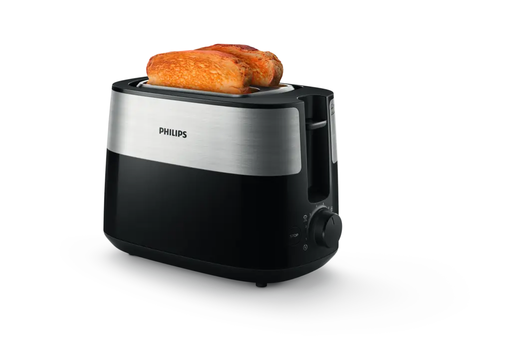 Daily-collectie Broodrooster - 2 sneetjes, brede opening, metaal