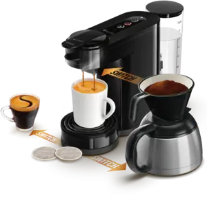 Switch 3in1 Pude- og filterkaffemaskine Switch 3in1 Pude- og filterkaffemaskine