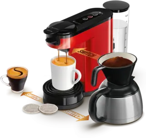 SENSEO® Switch 3in1 Kaffemaskine Base+ Rød SENSEO® Switch 3in1 Kaffemaskine Base+ Rød