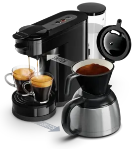 Pad- und Filterkaffeemaschine Pad- und Filterkaffeemaschine