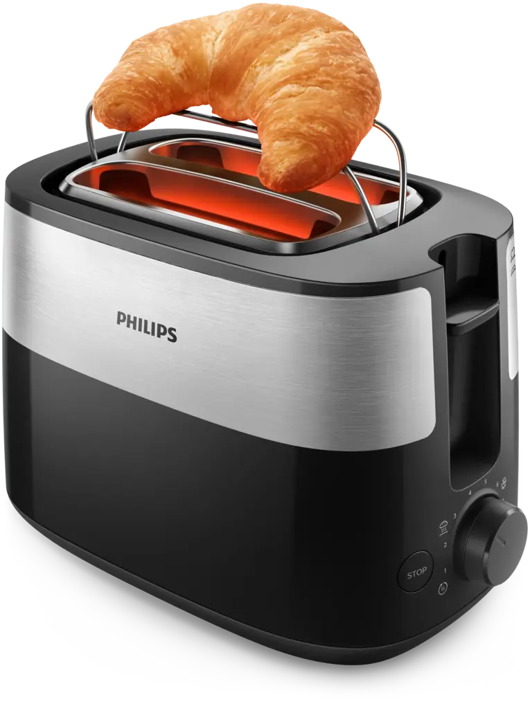 Daily-collectie Broodrooster - 2 sneetjes, brede opening, metaal