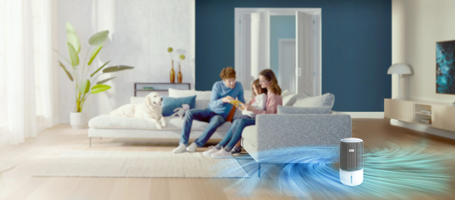 Filtr NanoProtect HEPA zastosowany w oczyszczaczo-nawilżaczu 2 w 1 wychwytuje 99,97%¹ zanieczyszczeń, zapewniając czystsze powietrze Filtr NanoProtect HEPA zastosowany w oczyszczaczo-nawilżaczu 2 w 1 wychwytuje 99,97%¹ zanieczyszczeń, zapewniając czystsze powietrze