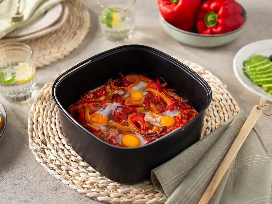 2 Accessori Per Friggitrice Ad Aria Philips - Teglie In Silicone Per Cottura Sana - Foto 2