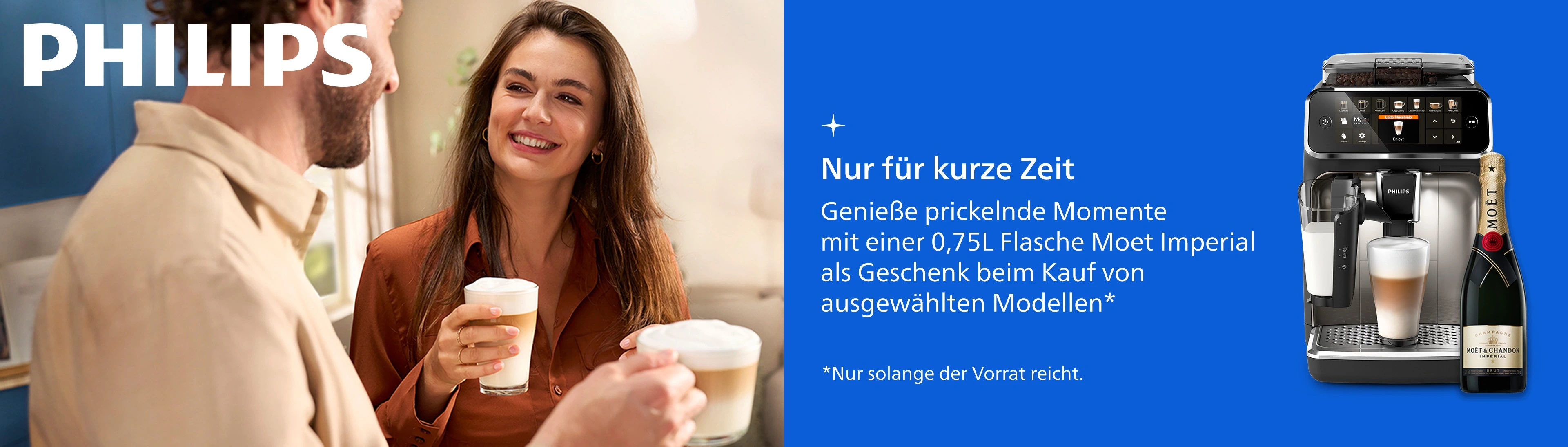 Moët Impérial 0,75L als Geschenk beim Kauf eines Kaffeevollautomaten Moët Impérial 0,75L als Geschenk beim Kauf eines Kaffeevollautomaten