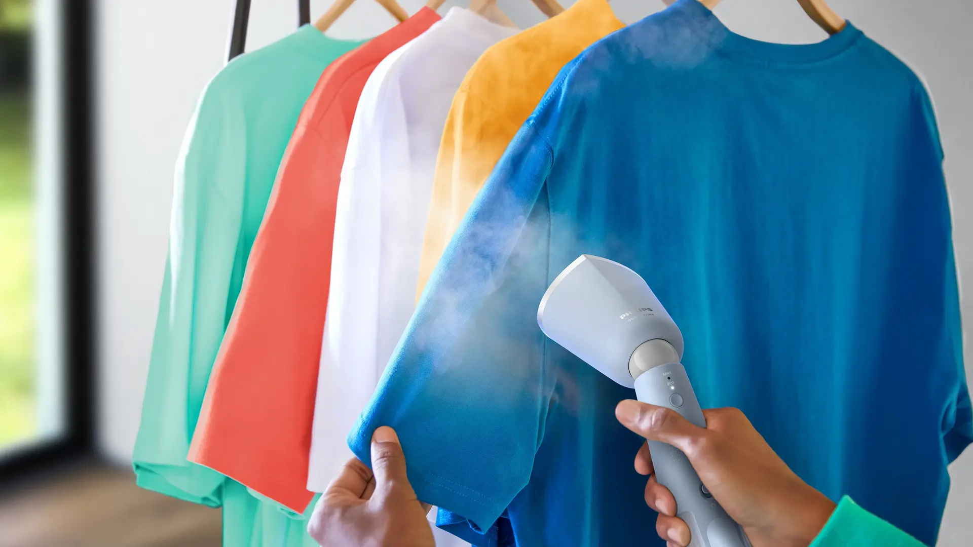 Remove odours with hot steam Remove odours with hot steam