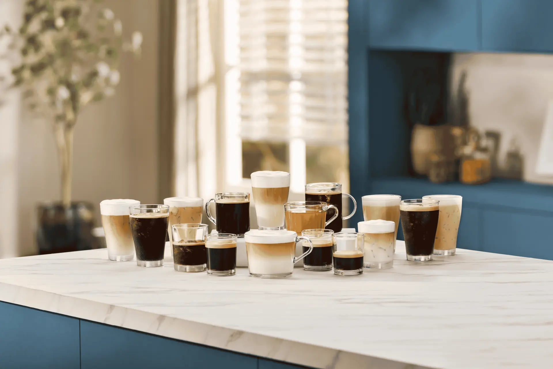 Enjoy a variety of coffee specialities Enjoy a variety of coffee specialities