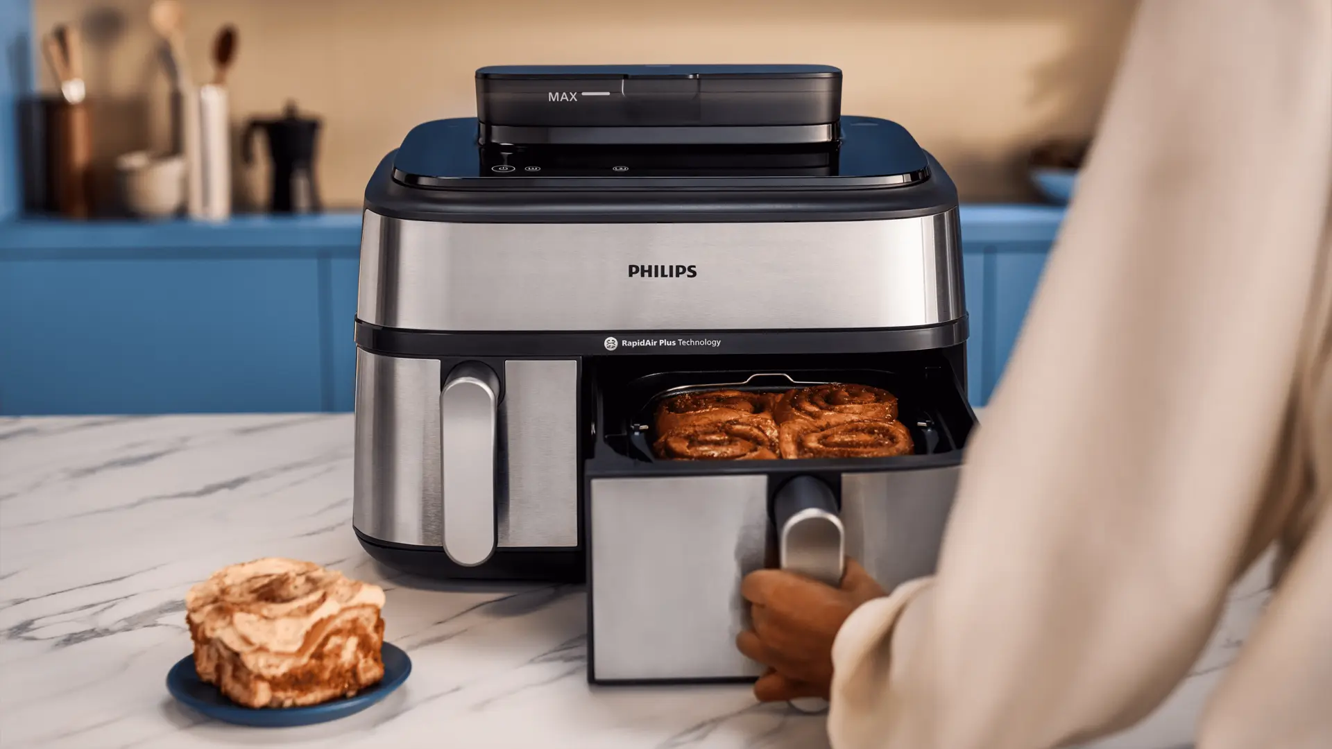 Découvrez de nouvelles textures avec la cuisson airfry + vapeur Découvrez de nouvelles textures avec la cuisson airfry + vapeur