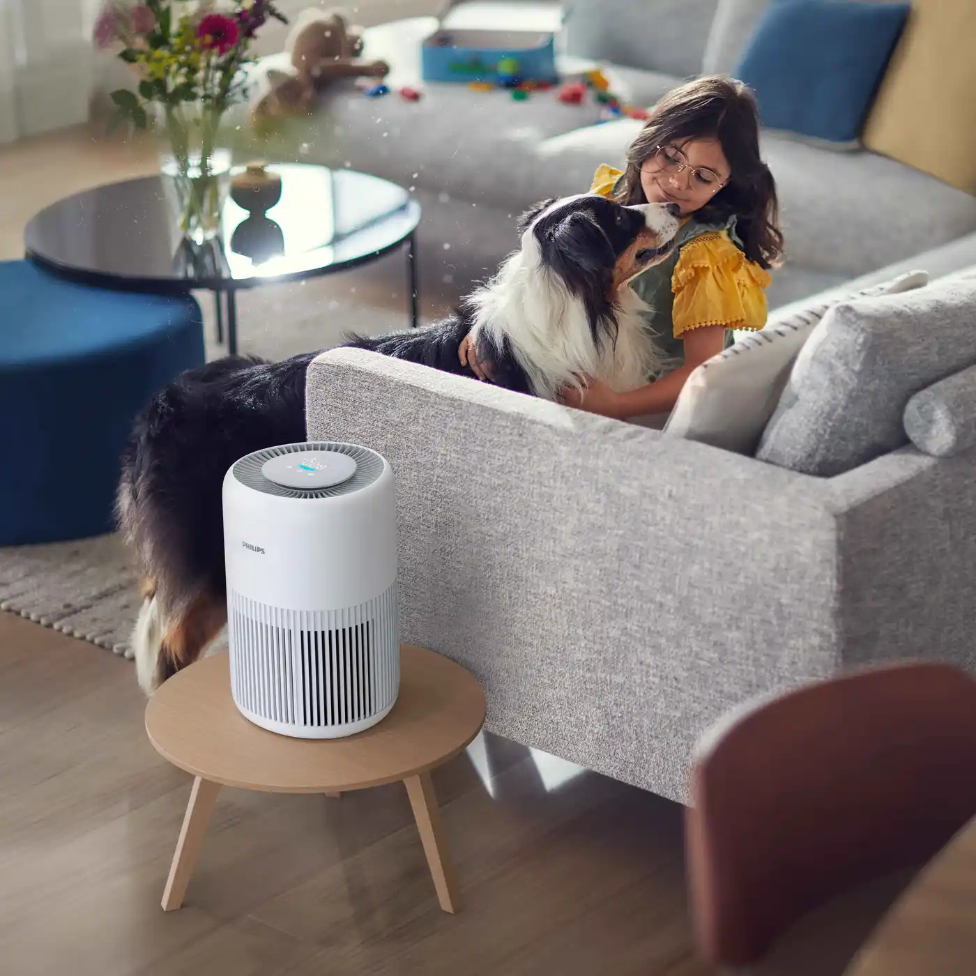 HEPA NanoProtect-filteret fjerner 99,97%³ af forurenende stoffer for renere luft HEPA NanoProtect-filteret fjerner 99,97%³ af forurenende stoffer for renere luft