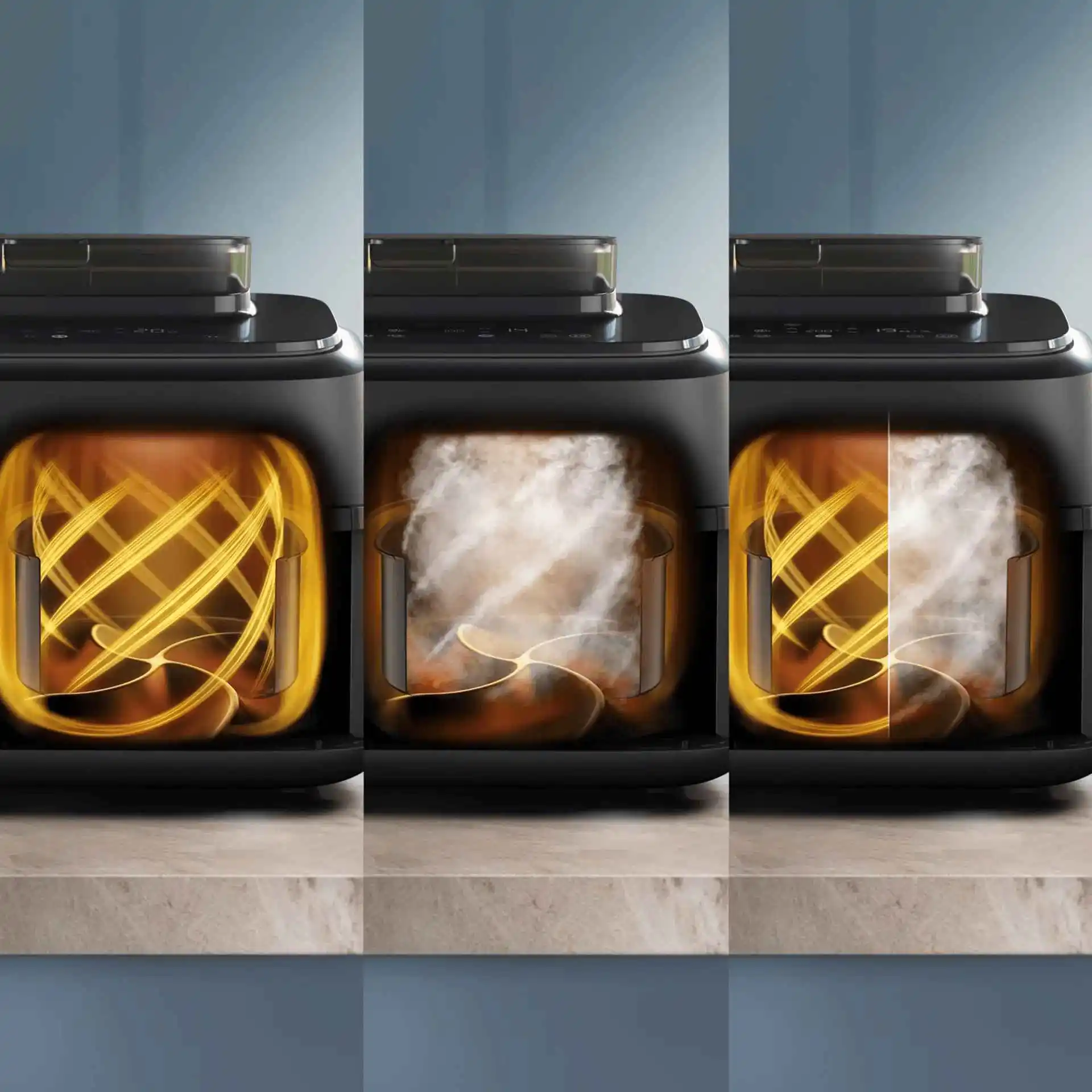 Crisp, tender and evenly cooked with RapidAir Technology Crisp, tender and evenly cooked with RapidAir Technology