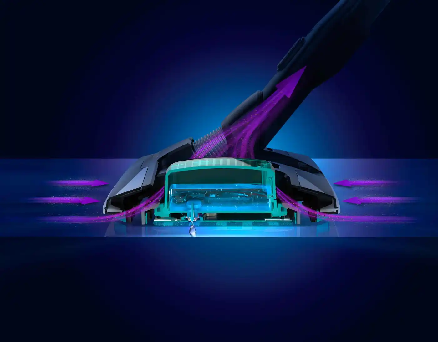 Brosse auto-ajustable pour des performances optimales Brosse auto-ajustable pour des performances optimales