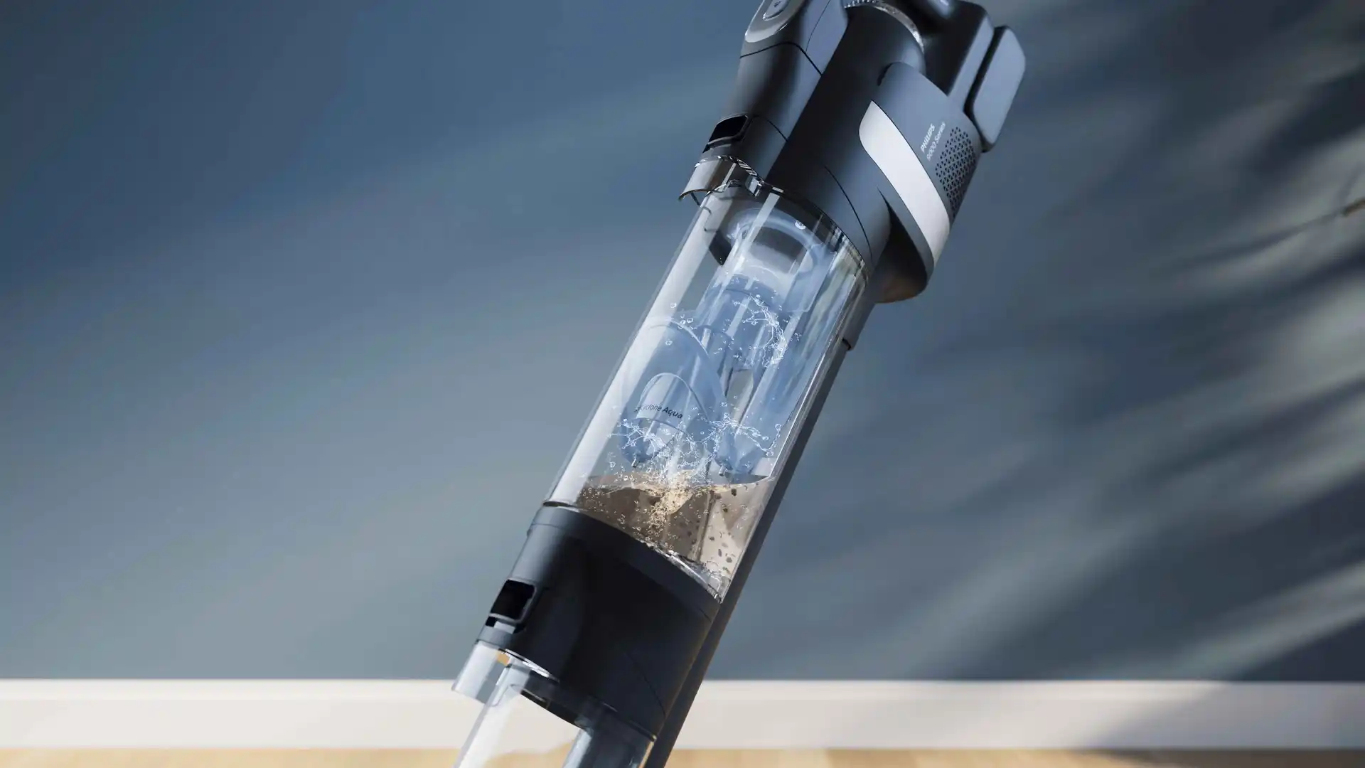 Always clean with fresh water thanks to PowerCyclone Aqua Always clean with fresh water thanks to PowerCyclone Aqua