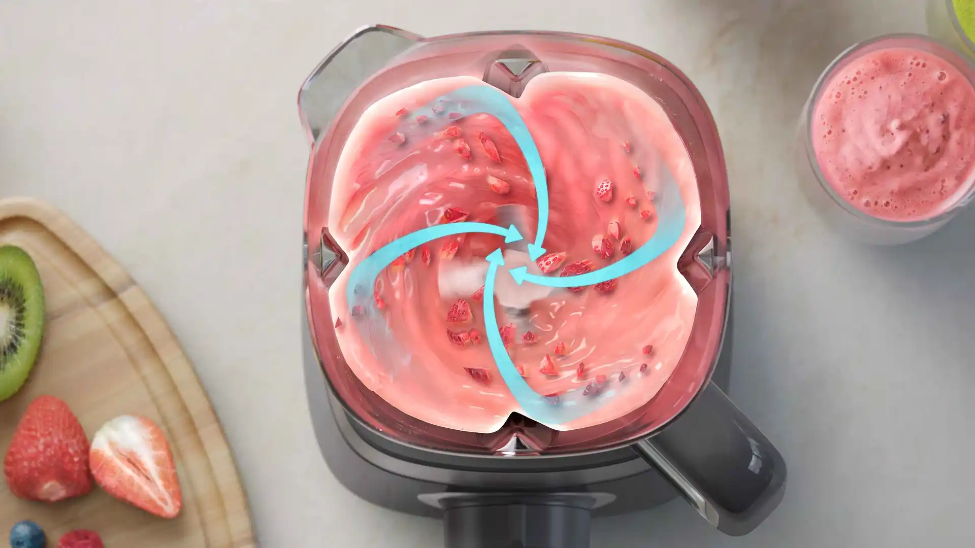 Kivételes turmixolási teljesítmény a ProBlend technológiával Kivételes turmixolási teljesítmény a ProBlend technológiával