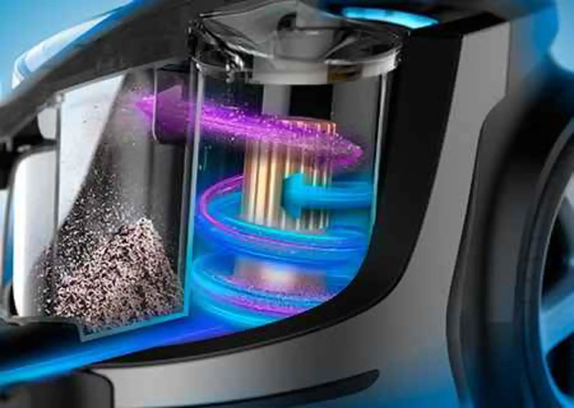 PowerCyclone Technologie für gründliche Reinigung - Beutellose Staubsauger PowerCyclone Technologie für gründliche Reinigung - Beutellose Staubsauger