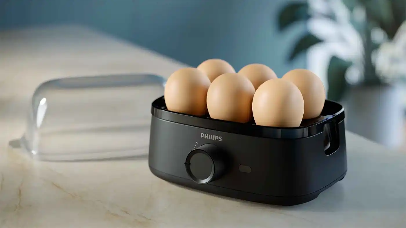 A Philips Cookers tojásfőző minden alkalommal tökéletes tojásokat biztosít. Felhasználóbarát vezérlés & egyenletes eredmények, kötelező a konyhádba. A Philips Cookers tojásfőző minden alkalommal tökéletes tojásokat biztosít. Felhasználóbarát vezérlés & egyenletes eredmények, kötelező a konyhádba.