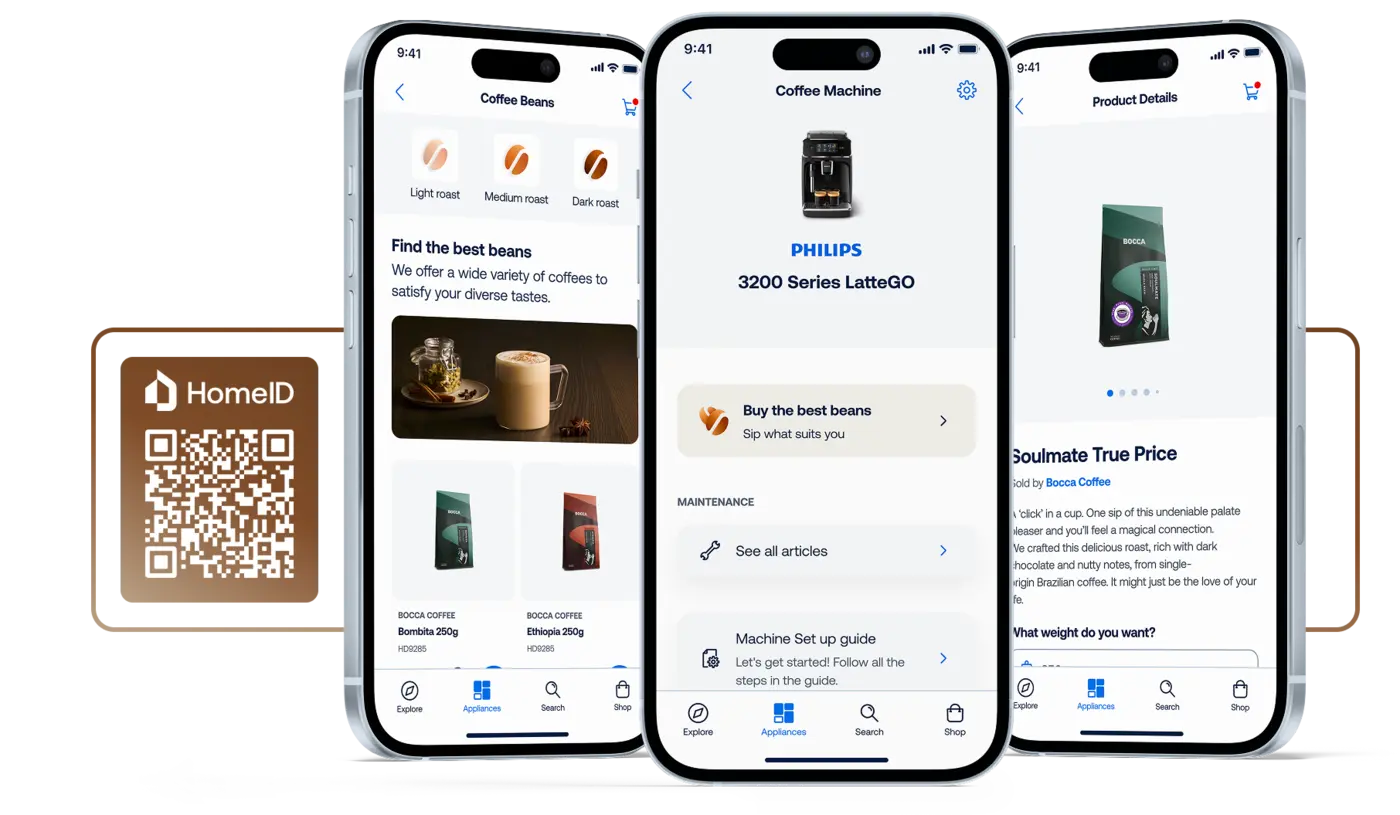 Ontgrendel de wereld van Koffie en Koffiebonen in onze HomeID App Ontgrendel de wereld van Koffie en Koffiebonen in onze HomeID App