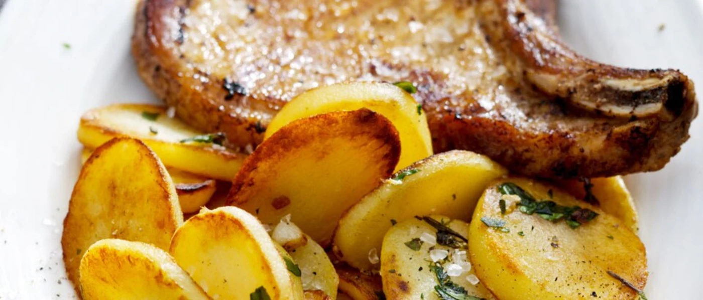 Patatine fritte con aglio Patatine fritte con aglio