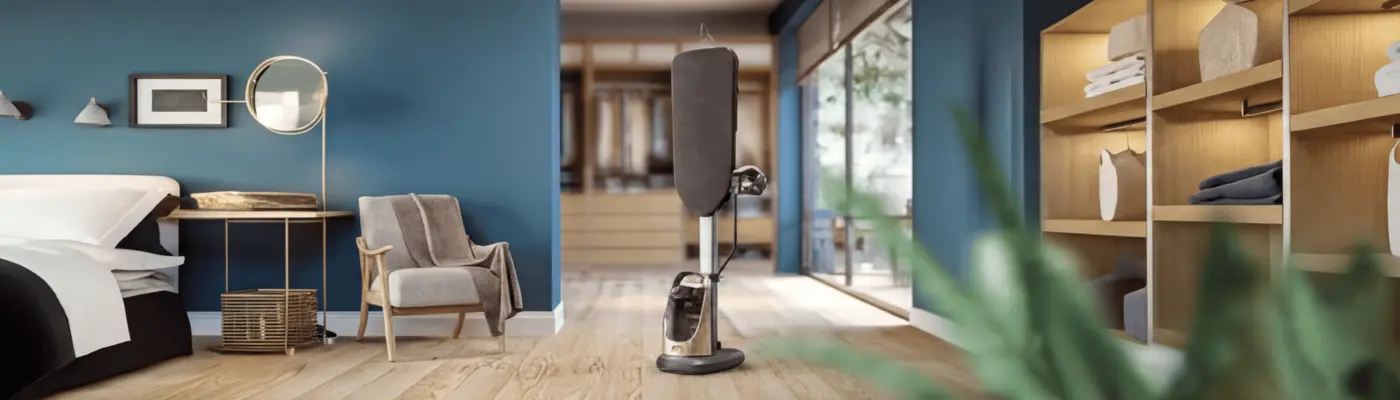Philips All-in-One garment care system: Premium steamer with integrated board for effortless wrinkle removal and garment refreshment. Philips All-in-One garment care system: Premium steamer with integrated board for effortless wrinkle removal and garment refreshment.