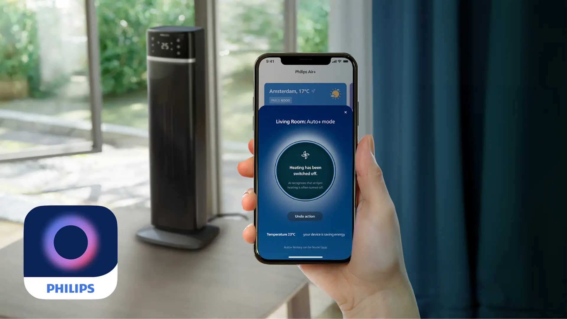 AI-powered heating for up to 50% energy savings² AI-powered heating for up to 50% energy savings²
