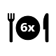 Up to 6 portions Up to 6 portions