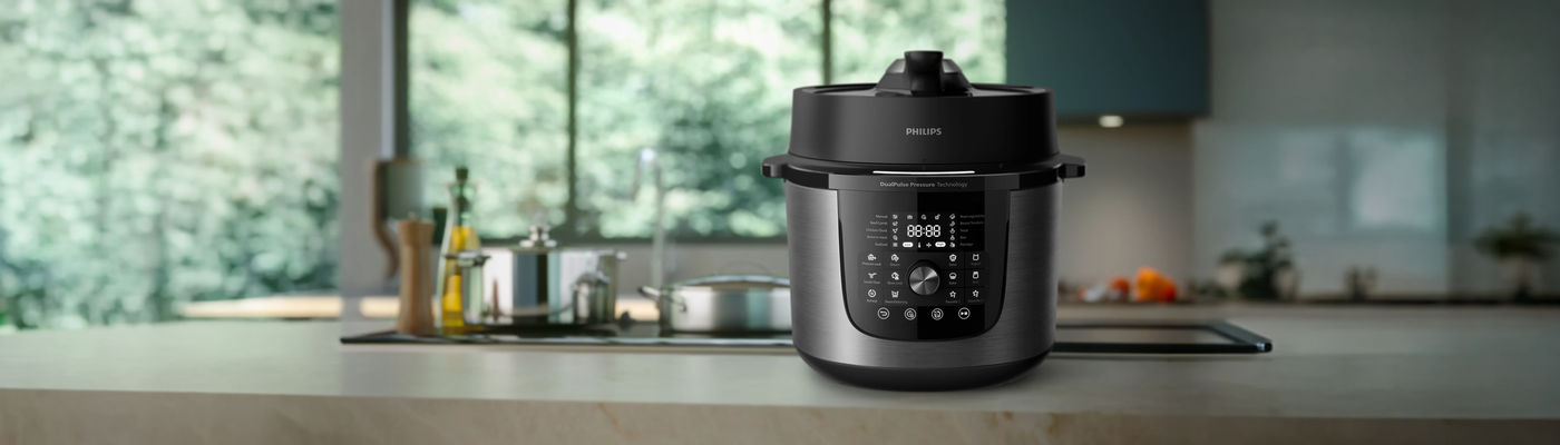 Philips Multicooker 3000-serie op het aanrecht Philips Multicooker 3000-serie op het aanrecht