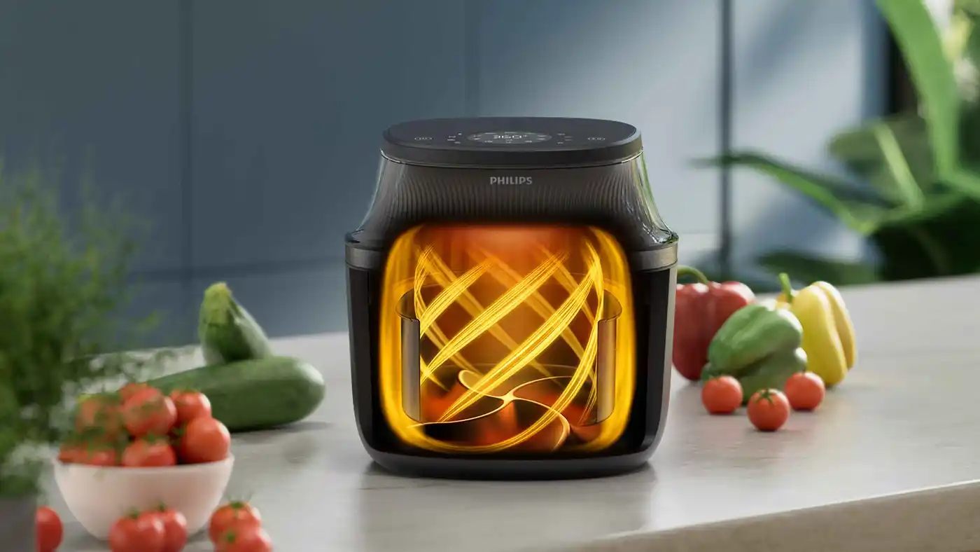 Comidas crujientes, tiernas y cocinadas uniformemente con las Airfryers Philips Comidas crujientes, tiernas y cocinadas uniformemente con las Airfryers Philips