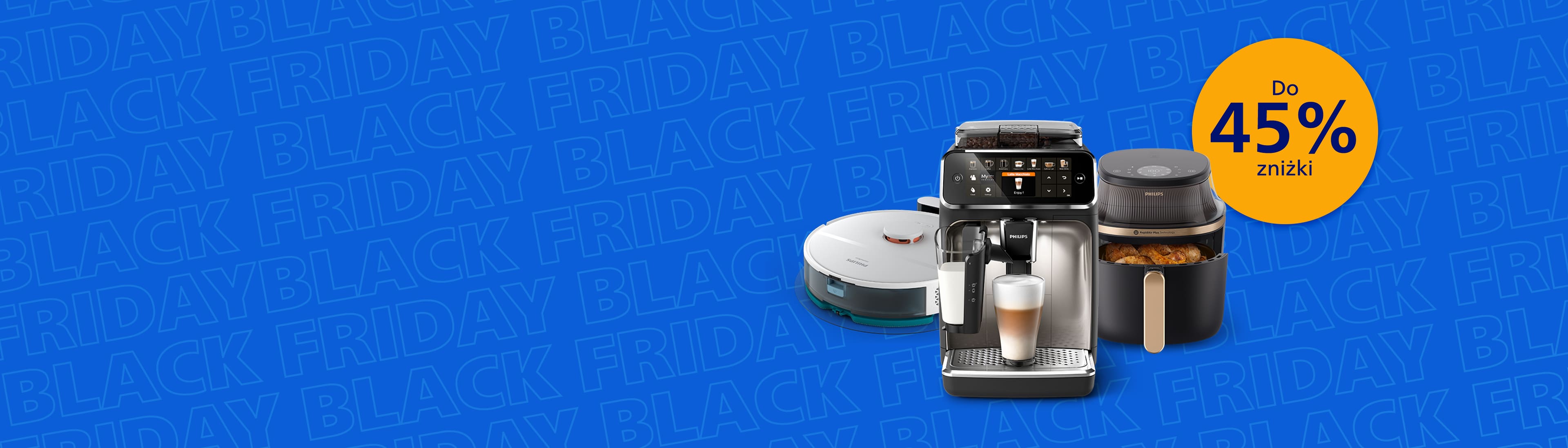 Baner promujący wydarzenie Black Friday na stronie internetowej Philips Home Baner promujący wydarzenie Black Friday na stronie internetowej Philips Home