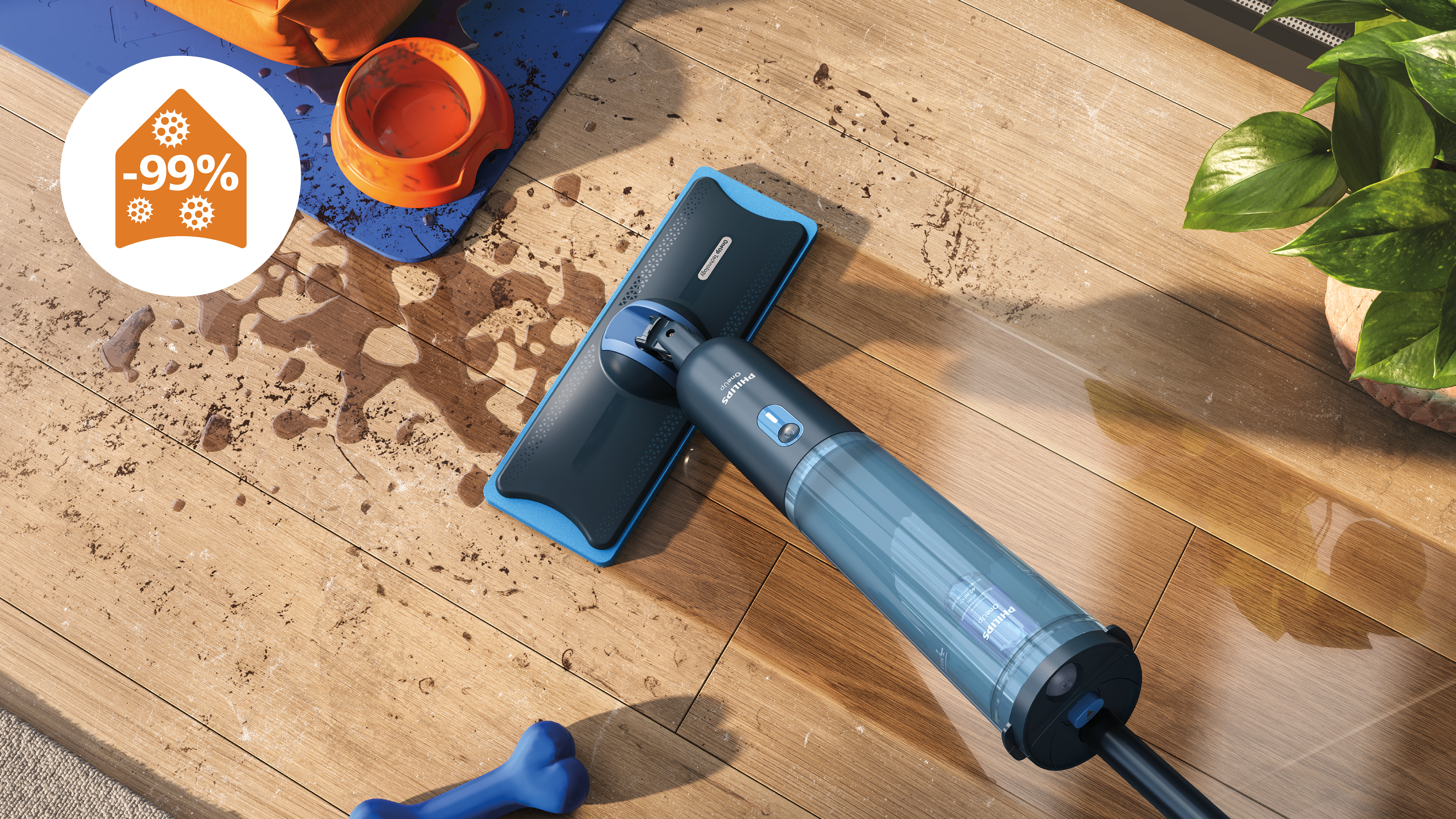 2x czystsze podłogi¹ dla dogłębnego czyszczenia codziennych zabrudzeń z podłogi. 2x czystsze podłogi¹ dla dogłębnego czyszczenia codziennych zabrudzeń z podłogi.