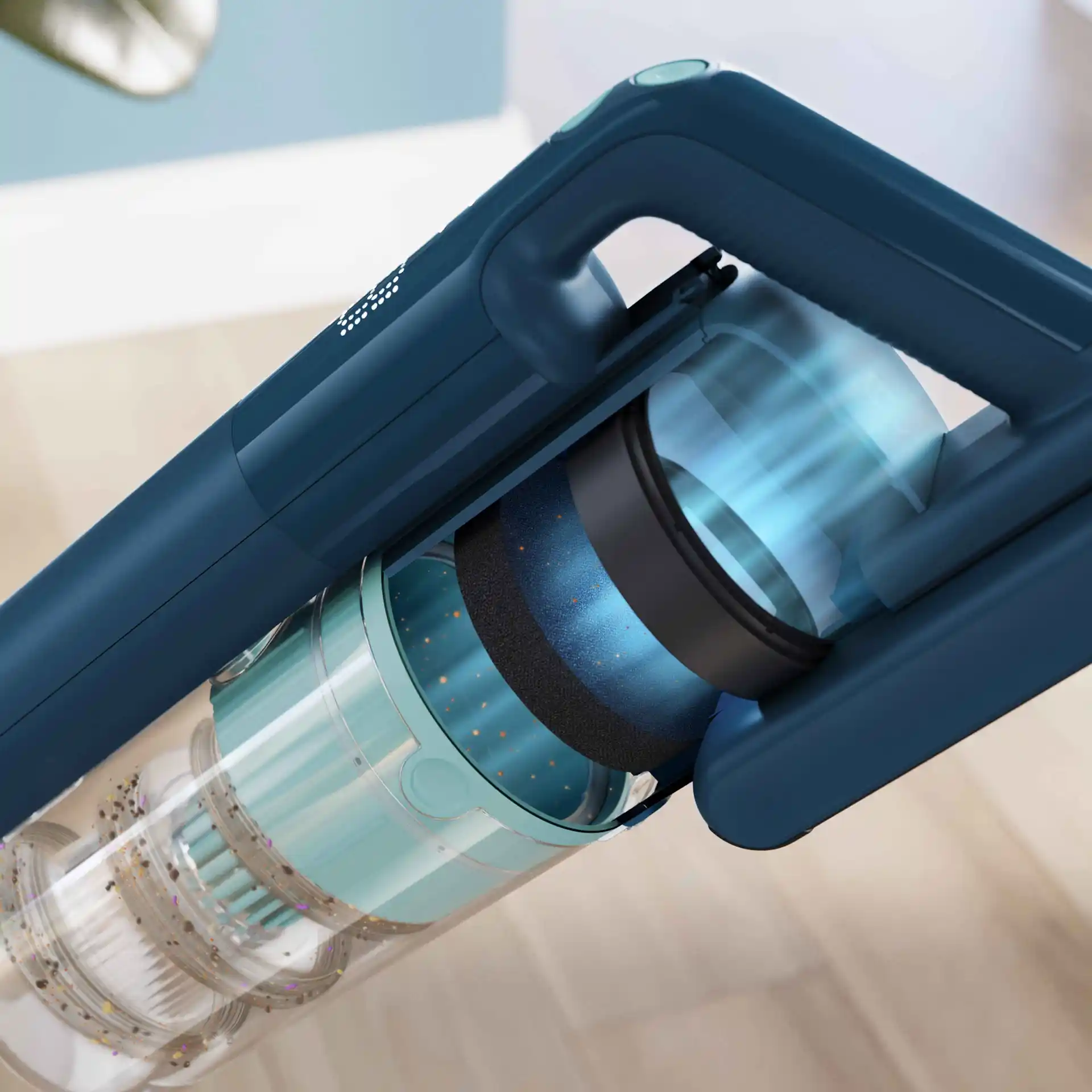 3-Stufen-Filtrationssystem bindet <99,9% Feinstaub & Allergene 3-Stufen-Filtrationssystem bindet <99,9% Feinstaub & Allergene