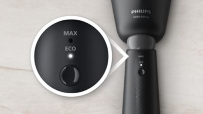 Välj bland inställningarna Eco och Max