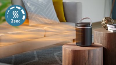 Wohltuende Wärme im Handumdrehen durch schnelles Aufheizen in 2 Sekunden