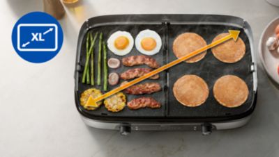 Große Grillfläche