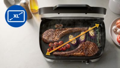 Große Grillfläche