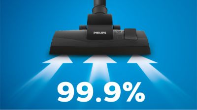 99,9 % Staubaufnahme