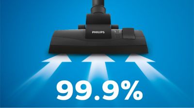Aspiration de la poussière à 99,9 %**