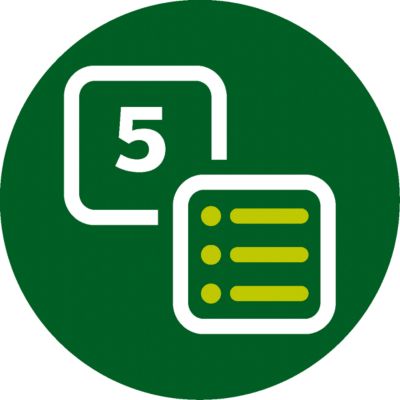 5 förinställda program