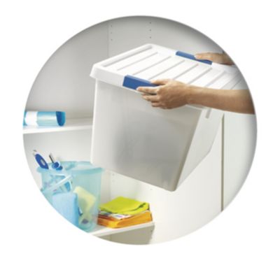 Durable plastic storage box