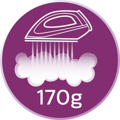 Steam boost up to 170 g