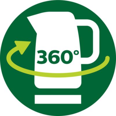 Cordless 360° pirouette base