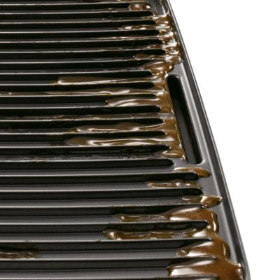 Placa de grill inclinada