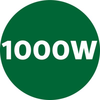 Uppvärmningseffekt på 1 000 W