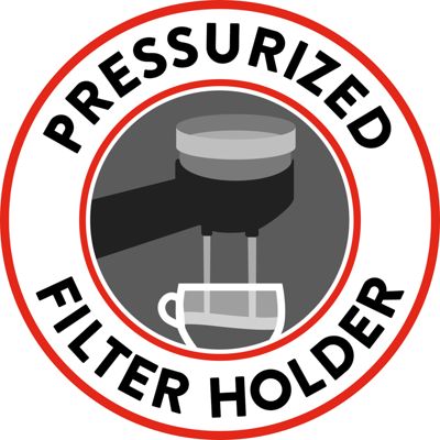 Pressurized filter holder