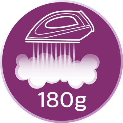 Golpe de vapor de hasta 180 g
