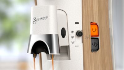 Höhenverstellbarer Kaffeeauslauf aus Metall