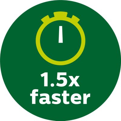 1.5 times faster than an oven
