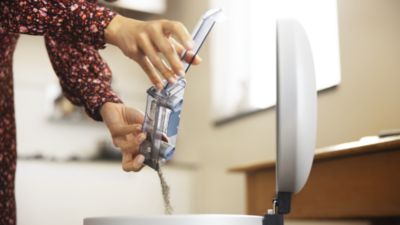 Sistema de depósito de polvo doble