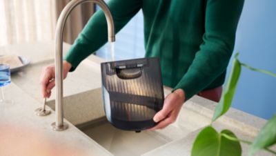 Stor, aftagelig 1,5 l vandtank