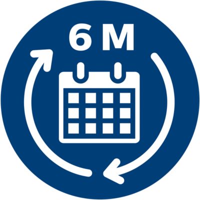 Bytt hver 6. måned