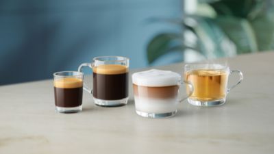 4 drankjes met één druk op de knop