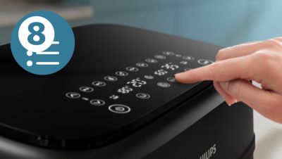 Touchscreen mit 8 Voreinstellungen